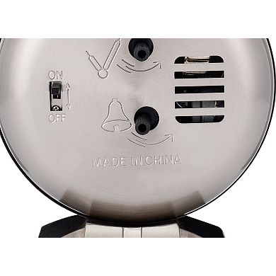 Westclox Large Classic Metal Alarm Clock Quiet No Ticking