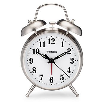 Westclox Twin Bell Metal Alarm Clock