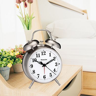 Westclox Twin Bell Metal Alarm Clock