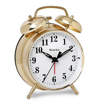 Westclox Twin Bell Metal Alarm Clock