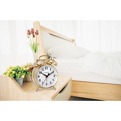 Westclox Twin Bell Metal Alarm Clock