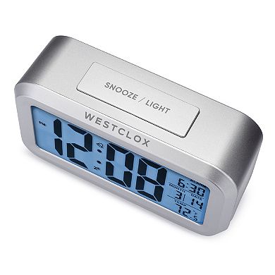 Westclox Digital LCD Alarm Clock with Date & Temperature