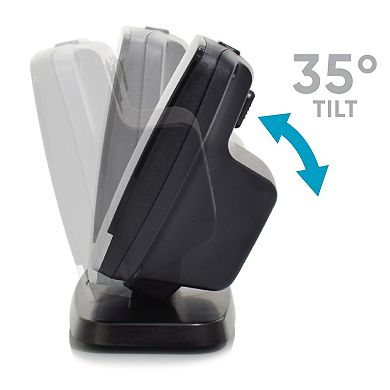 Westclox Large 1.8-Inch Tilt & Swivel LED Alarm Clock with USB Charging Port