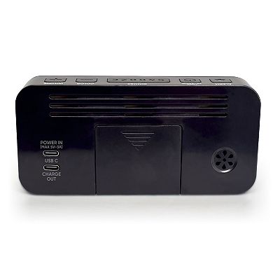 Westclox 2-Inch Digital Color Changing Display Alarm Clock with USB-C Charging