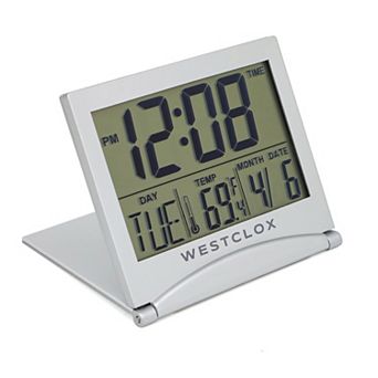 Westclox Large Travel LCD Alarm Clock