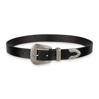 Women's Levi's® Western Engraved Buckle Leather Belt