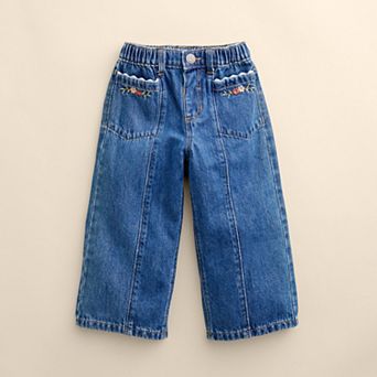Girls 4-12 Little Co. by Lauren Conrad Organic Front Seam Wide Leg Pants