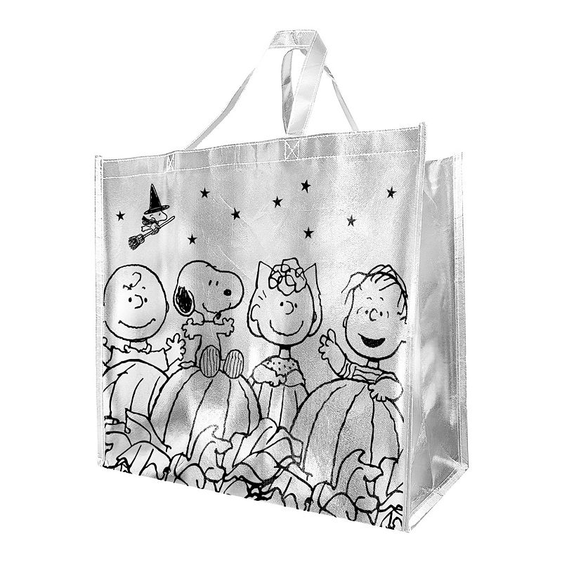 Legacy Peanuts Halloween Reusable Foil XL Tote Bag