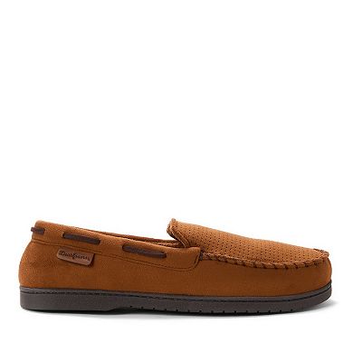 Dearfoams Keaton Men's Microfiber Suede Whipstitch Slippers