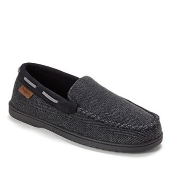 Dearfoams Keaton Men's Microfiber Suede Whipstitch Slippers