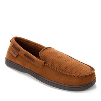 Dearfoams Keaton Men's Microfiber Suede Whipstitch Slippers