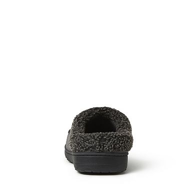 Dearfoams Men's Microsuede Clog Slippers
