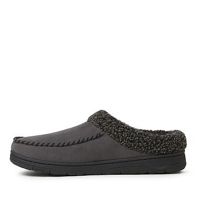 Dearfoams Men's Microsuede Clog Slippers