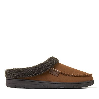 Dearfoams Men's Microsuede Clog Slippers
