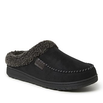 Dearfoams Men's Microsuede Clog Slippers
