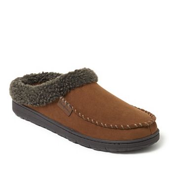 Dearfoams Men's Microsuede Clog Slippers