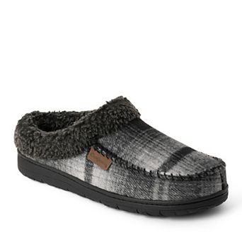 Dearfoams Men's Microsuede Clog Slippers