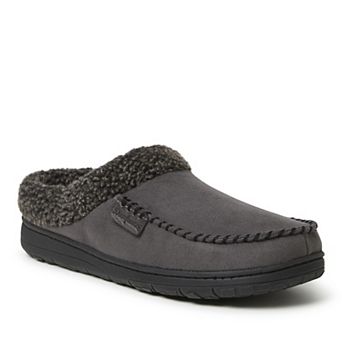 Dearfoams Men's Microsuede Clog Slippers