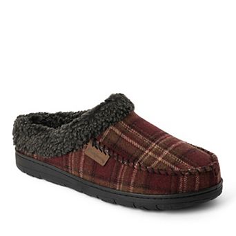 Dearfoams Men's Microsuede Clog Slippers