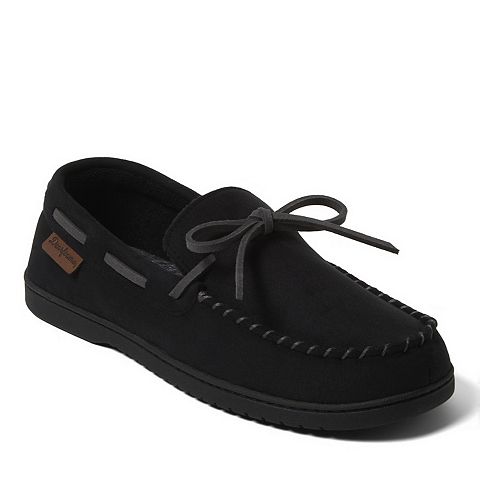 Мужские тапочки Dearfoams Toby Men's Moccasin Slippers With Whipstitch & Tie