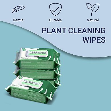 Essential Oil Plant Wipes, Remove Dust, Dirt, Water Spots and Restore Natural Leaf Shine