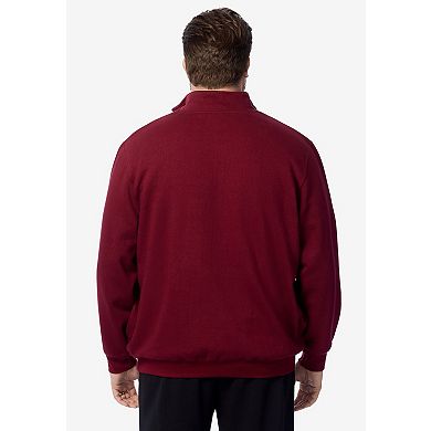 KingSize Men's Big & Tall Fleece 1/4 Zip Sweatshirt