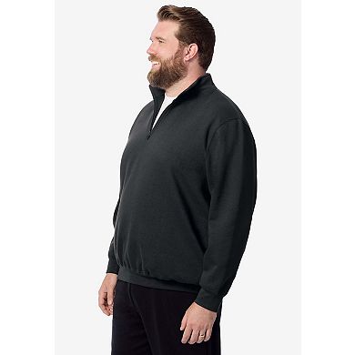 KingSize Men's Big & Tall Fleece 1/4 Zip Sweatshirt