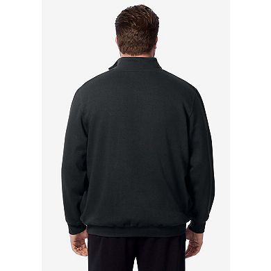 KingSize Men's Big & Tall Fleece 1/4 Zip Sweatshirt