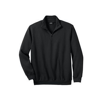 KingSize Men's Big & Tall Fleece 1/4 Zip Sweatshirt