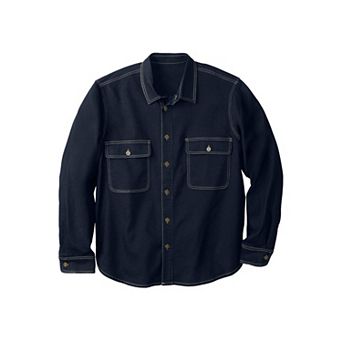 KingSize Men's Big & Tall Knit Denim Shirt