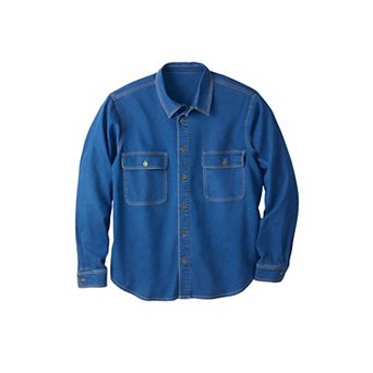 KingSize Men's Big & Tall Knit Denim Shirt