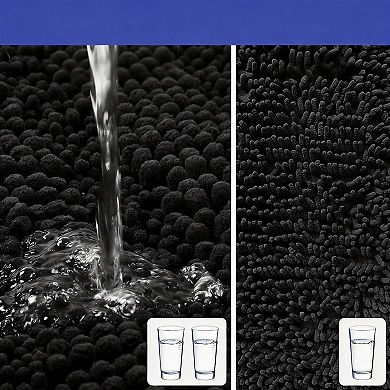 Luxury 3-Piece Chenille Bathroom Rug Set: Soft, Non-Slip, Ultra-Plush