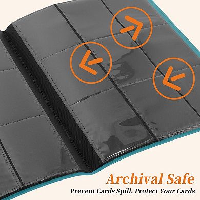 Card Binder 9 Pockets 20 Pages 360 Card Capacity Card Album 1Pc