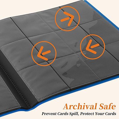 Card Binder 12 Pockets 20 Pages 480 Card Capacity Card Album 1Pc
