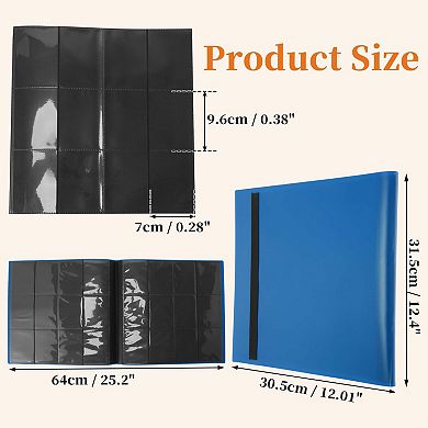 Card Binder 12 Pockets 20 Pages 480 Card Capacity Card Album 1Pc