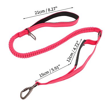 Dog Car Seatbelt 45.28"-70.08" Shock Absorbing with 2 Padded Handle 1Pc