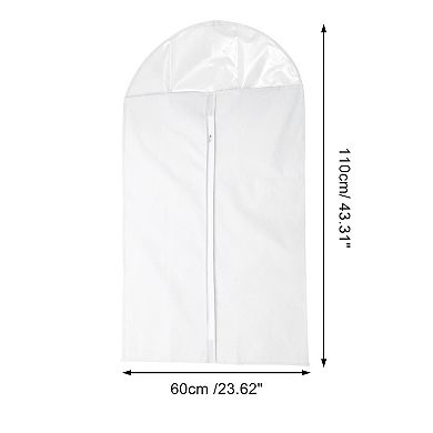 Dustproof Thickened Garment Bag 3 Pcs for Clothes Storage 43.31"x23.62"