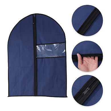 Dustproof Transparent Window Garment Bag 3 Pcs for Clothing Storage 31.5"x23.62"