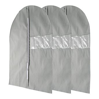 Dustproof Transparent Window Garment Bag 3 pc for Clothing Storage 31.5"x23.62"