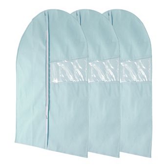 Dustproof Transparent Window Garment Bag 3 pc for Clothing Storage 31.5"x23.62"