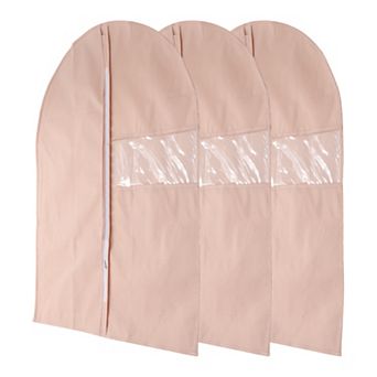 Dustproof Transparent Window Garment Bag 3 pc for Clothing Storage 31.5"x23.62"