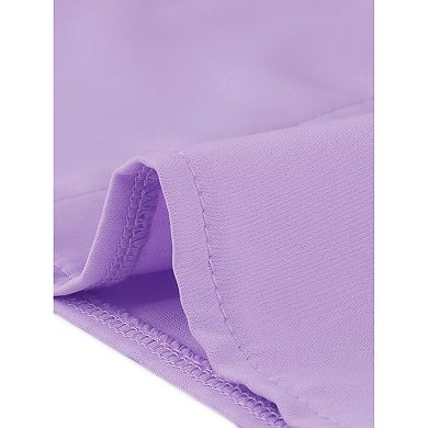 Women's Spring Blouse Long Sleeve Ruffle Tie Neck Business Work Dressy Office Top