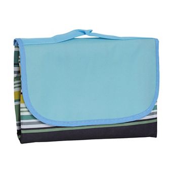 Beach Blanket Outdoor Picnic Mat Washable Lightweight with Handle for Hiking 1 pc