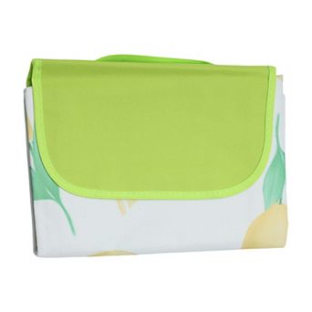 Beach Blanket Outdoor Picnic Mat Washable Lightweight with Handle for Hiking 1 pc