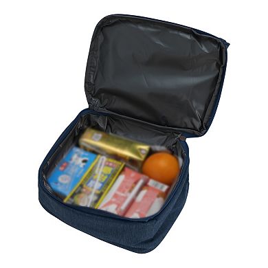 Two Separate Compartments Lunch Box with Adjustable Shoulder Strap 1PC