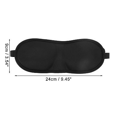 Breathable Elastic Band 3D Sleep Mask Black 3D Eye Shade Cover for Yoga 1 Pc