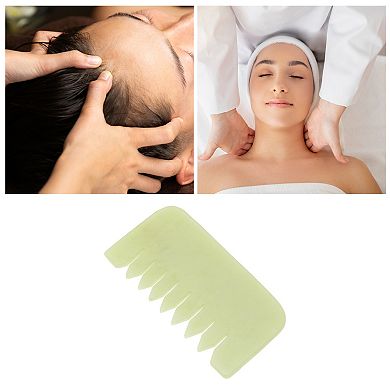 Rectangular Head Massage Comb in Light Green Color for Relaxation and Stress 1Pc