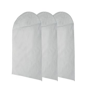 Dustproof Bottom Opening Garment Bag for Clothes Storage 3 pc 39.37"x23.62"