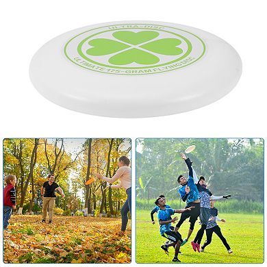 Durable Round Flying Disc 10.63 Inch Green for Outdoor Fun 1 Pc
