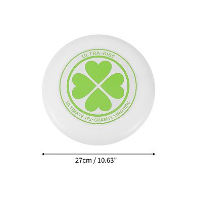 Durable Round Flying Disc 10.63 Inch Green for Outdoor Fun 1 Pc